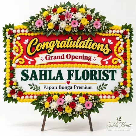 Papan Bunga Ucapan Selamat Belu
